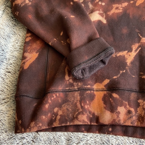 Reverse Tie Dye Bleach Dye Crewneck Crop Vintage - Picture 3 of 16